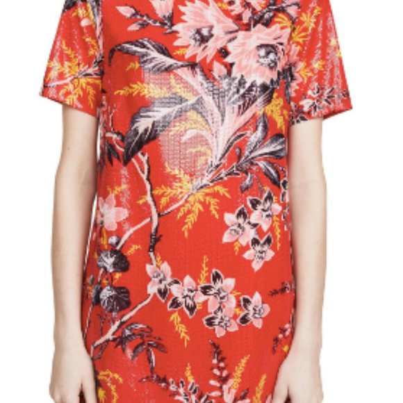 Diane Von Furstenburg Sequin Dress - Size 14 - Picture 6 of 7